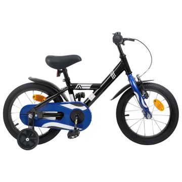 Bicicletta per Bambini 16 Pollici per bambini di 4-6 anni Nero