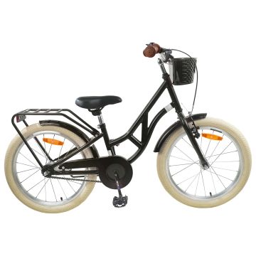 Bicicletta per Bambini 24 Pollici per 8-12 anni Nero