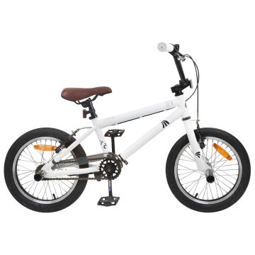 BMX 18 Pollici per bambini dai 7 ai 10 anni Bianco