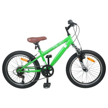 Mountain Bike 20 Pollici 6-Velocità per 5-8 anni Verde
