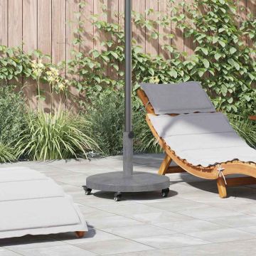 Base per ombrellone 24.8 kg Aspetto Legno Grigio Scuro Rotondo