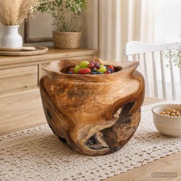 Portafrutta JEPARA Marrone Teak Ø 35 cm
