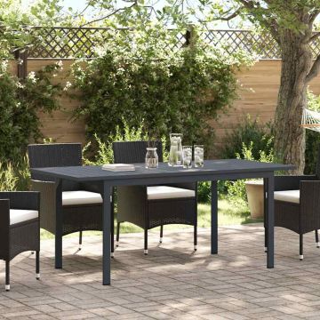 Tavolo da patio Antracite 180 x 80 x 74 cm