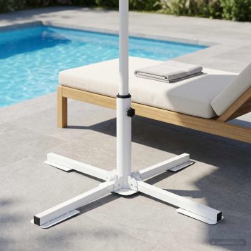 Supporto Parasol Bianco Acciaio
