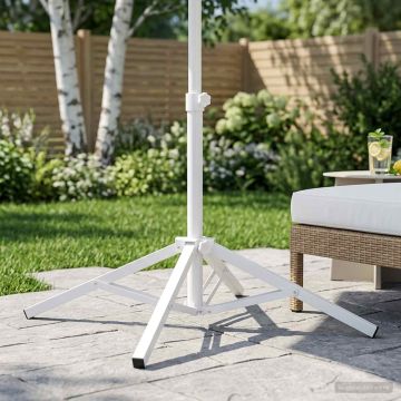 Supporto Parasol Bianco Acciaio per 25-32 mm Palo