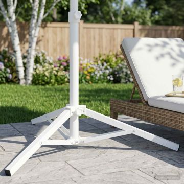 Supporto Parasol Bianco Acciaio for 25-32 mm Pole