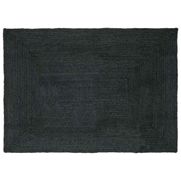 Tappeto da Area Grigio Scuro 240 x 340 cm Juta