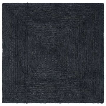 Tappeto da Area Grigio Scuro 300 x 300 cm Juta
