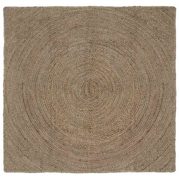Tappeti per area Grigio 160 x 160 cm Juta