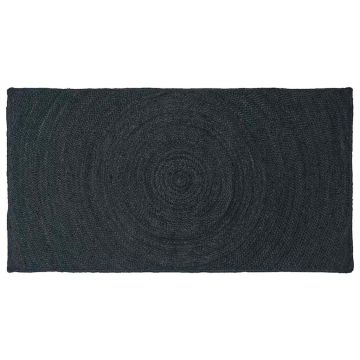 Tappeti per area Grigio Scuro 80 x 150 cm Juta