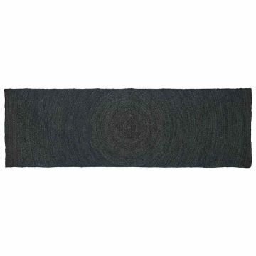 Tappeti per area Grigio Scuro 80 x 200 cm Juta