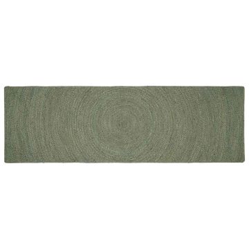 Tappeti per area Verde Oliva 80 x 300 cm Juta