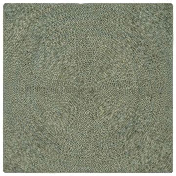 Tappeti per area Verde Oliva 120 x 120 cm Juta