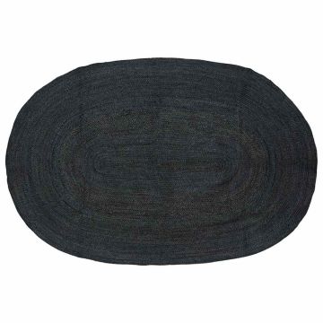 Tappeti per area Grigio Scuro 152 x 245 cm Juta