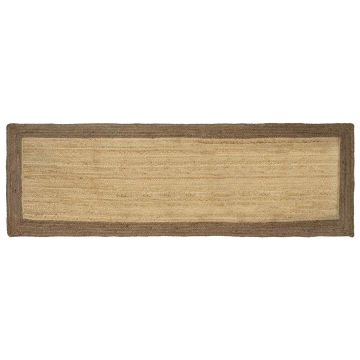 Tappeto da Area Grigio 80 x 200 cm Juta