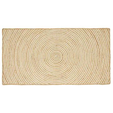 Tappeto da Area Bianco 80 x 150 cm Juta