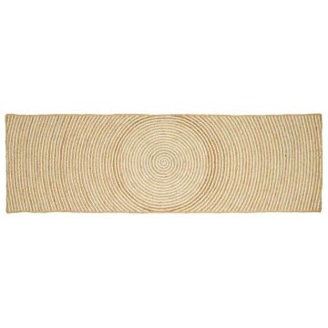 Tappeto da Area Bianco 80 x 200 cm Juta