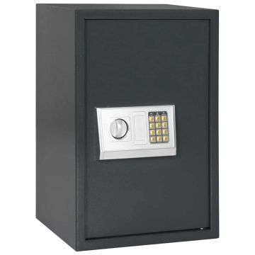 Cassetta di sicurezza digitale Grigio scuro 40 x 35 x 60 cm