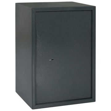 Cassaforte con blocco Grigio scuro 35 x 31 x 50 cm Acciaio