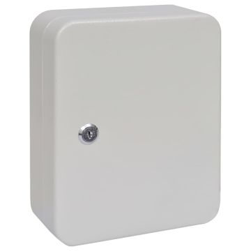 Scatola per Chiavi con blocco Avorio 20 x 7,5 x 25 cm Acciaio