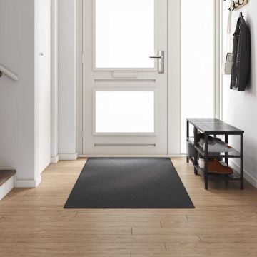 Runner in Moquette Grigio scuro 100 x 300 cm 100% Polipropilene