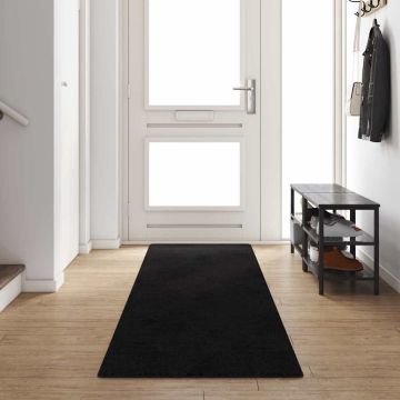 Runner in Moquette Nero 80 x 400 cm 100% Polipropilene Tuft