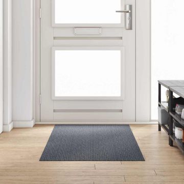 Runner in Moquette Grigio 80 x 200 cm Tessuto