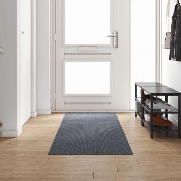 Runner in Moquette Grigio 80 x 300 cm Tessuto