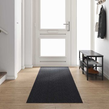 Runner in Moquette Antracite 80 x 400 cm Tessuto