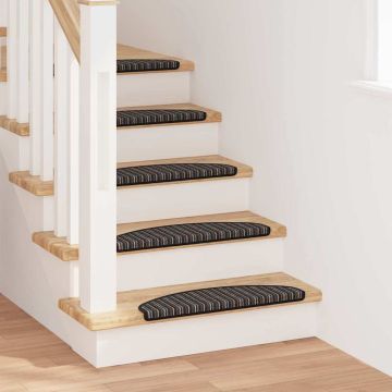 Tappetini per scale autoadesivi 15 pz 65 x 21 x 4 cm Non-Slip