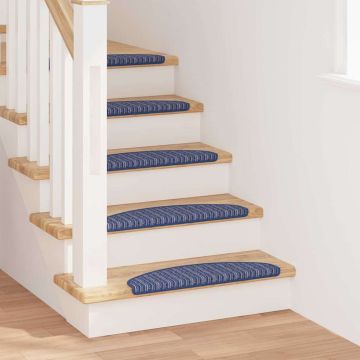 Tappetini per scale autoadesivi 15 pz 65 x 21 x 4 cm Non-Slip