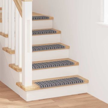 Tappetini per scale autoadesivi 15 pz 65 x 21 x 4 cm Non-Slip