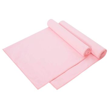 Asciugamani Sportivi 2 pz Rosa 140 x 70 cm