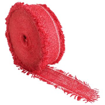 Rotolo di Juta 5 x 2500 cm Rosso