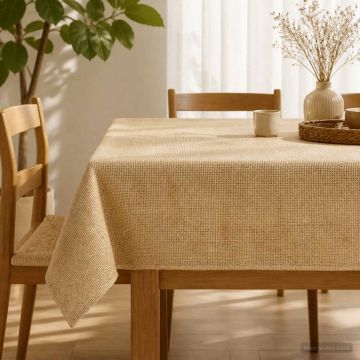 Tovaglia in juta Naturale 180 x 180 cm 100% Juta Tossa