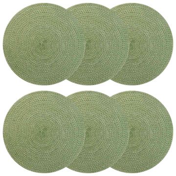 Sottobicchieri in juta 6 pz Verde oliva 100% Juta Tossa
