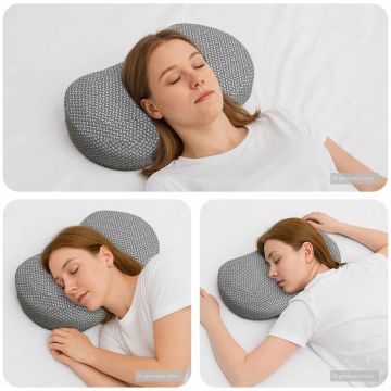 Cuscino cervicale Grigio Schiuma Memory 53 x 34,5 x 10,5 cm