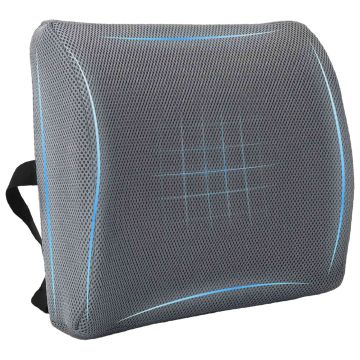 Cuscino lombare Grigio Schiuma Memory 36 x 30 x 12 cm