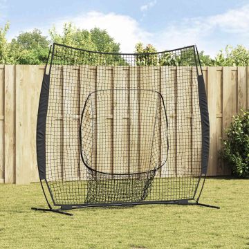 Rete da pratica per baseball Nero 250 x 106 x 209 cm Poliestere