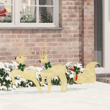 Renne LED 3 pz Bianco caldo 43 x 18 x 66 cm Tessuto