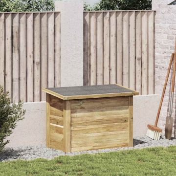 Scatola di Stoccaggio Legno di pino impregnato Naturale