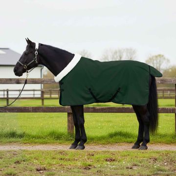 Coperta per Cavalli Verde scuro completo 95 cm Felpa in pile