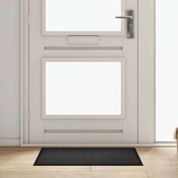 Tappetino Antracite 60 x 80 x 1.2 cm Tessuto Teddy