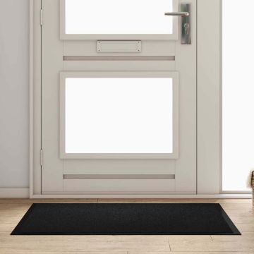 Tappetino Nero 80 x 120 x 1.2 cm Tessuto Teddy