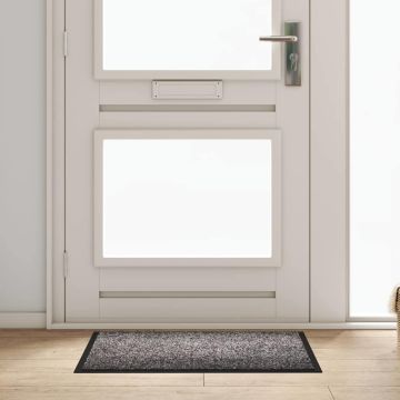 Tappetino Grigio Chiaro 60 x 80 x 1.2 cm Tessuto Teddy
