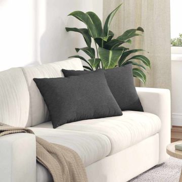 Cuscini da Divano 2 pcs Grigio scuro 60 x 40 cm