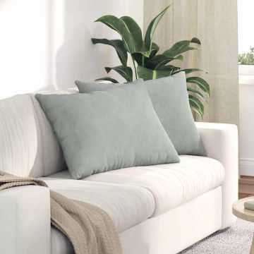 Cuscini da Divano 2 pcs Grigio chiaro 70 x 50 cm