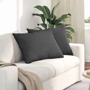Cuscini da Divano 2 pcs Grigio scuro 70 x 50 cm