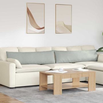 Cuscini da Divano 2 pcs Grigio chiaro 145 x 40 cm