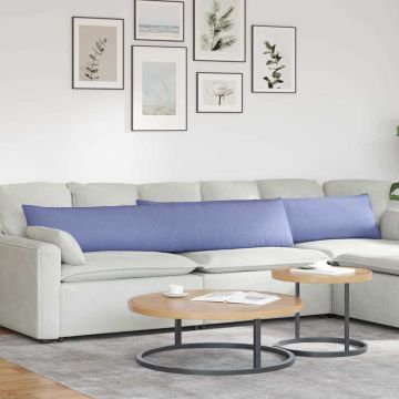 Cuscini da Divano 2 pz Tessuto Blu jeans 200 x 40 cm